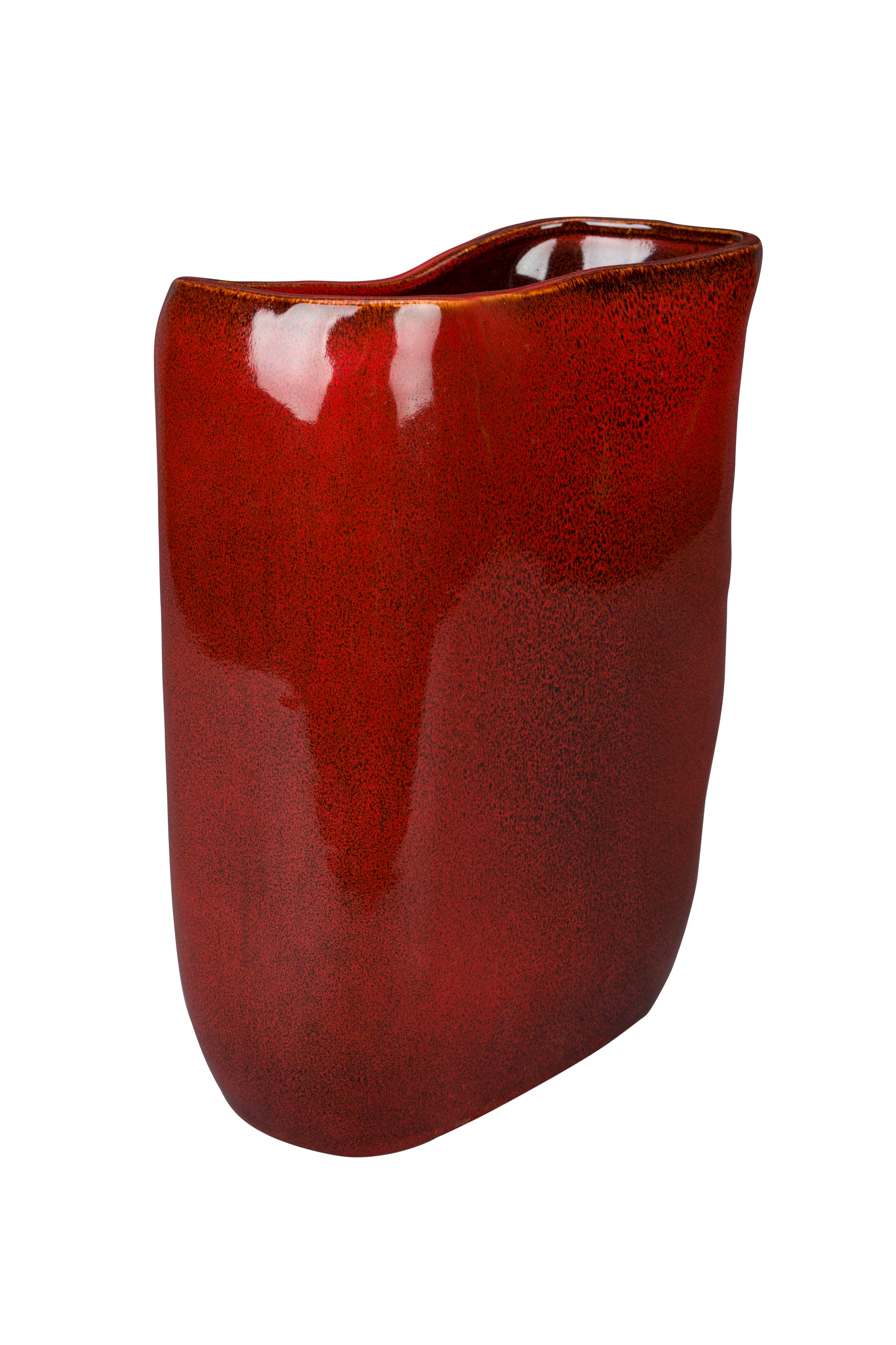 Dutchbone Edna Red Ceramic Vase Medium